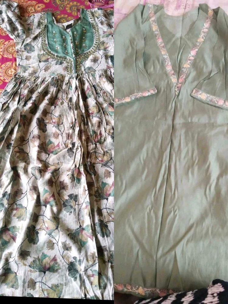 alia cut plazzo and kurta set combo