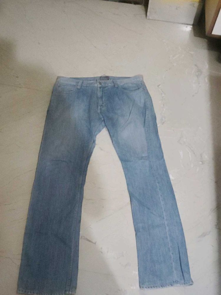 lee vintage straight legged denim jeans