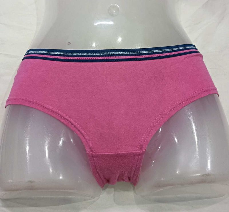 Comfortable 🪔Pink Briefs with Striped Waistband