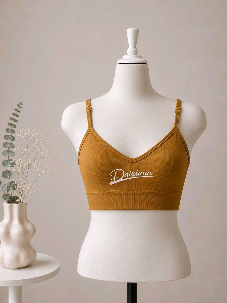 Comfortable Ribbed Sports Bra