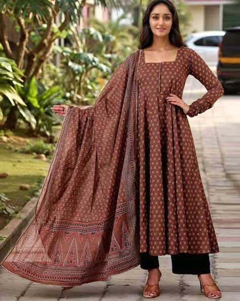Gosriki printed Kurta Set with Dupatta
