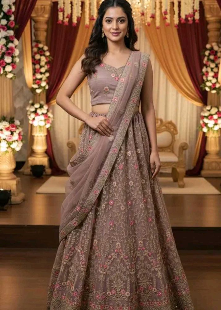 Embroided Party Wear Lehanga