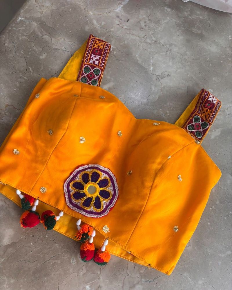 Navaratri orange crop top🧡🧡🧡