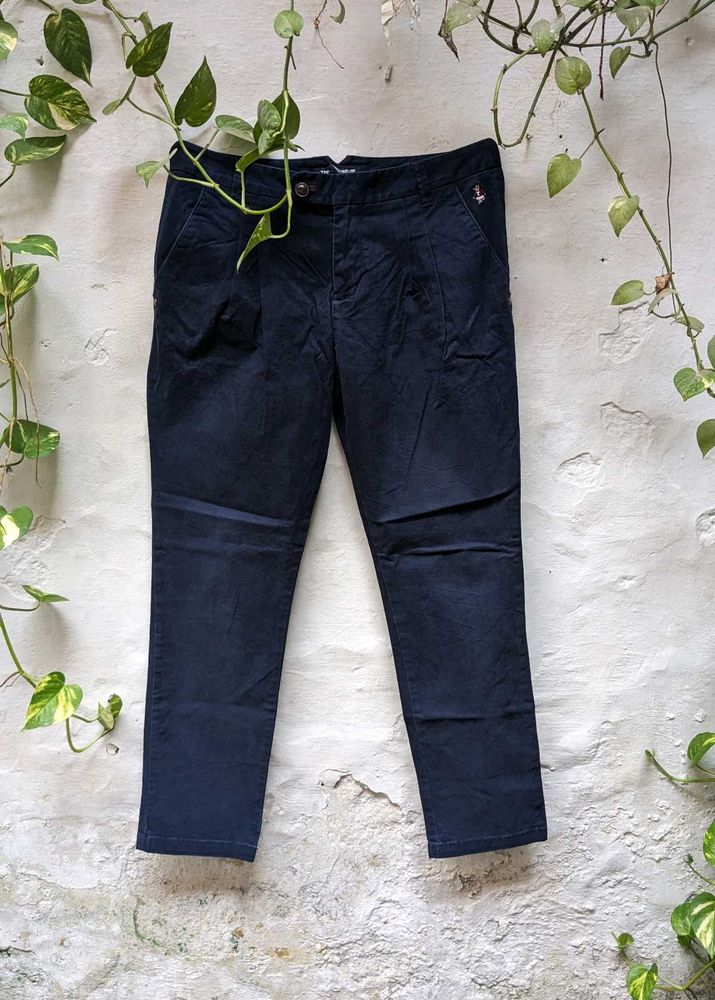 teenie weenie Navy Blue Casual Trousers