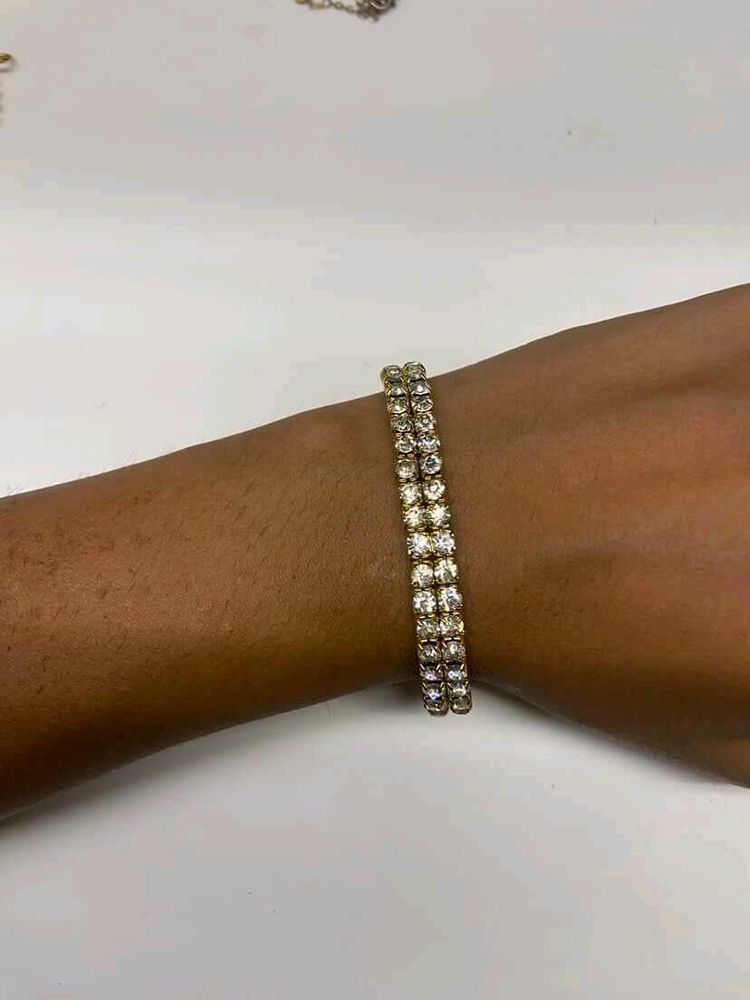 Anti Tarnish Crystal Bracelet Imported