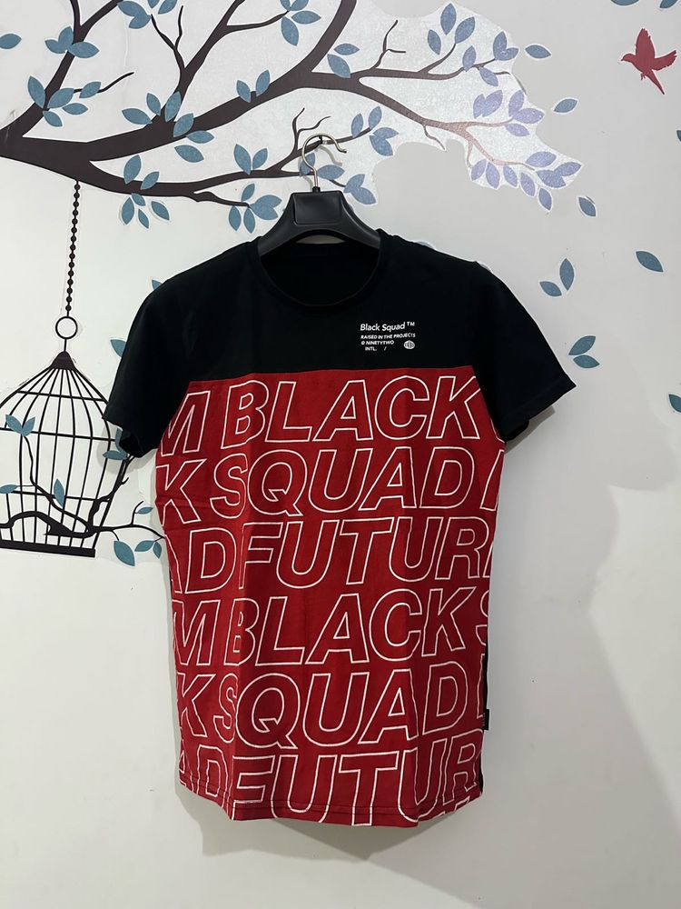 Men's Black Squad T-Shirt (EUROPE)