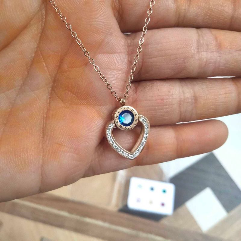 stone changing Anti tranish pendant