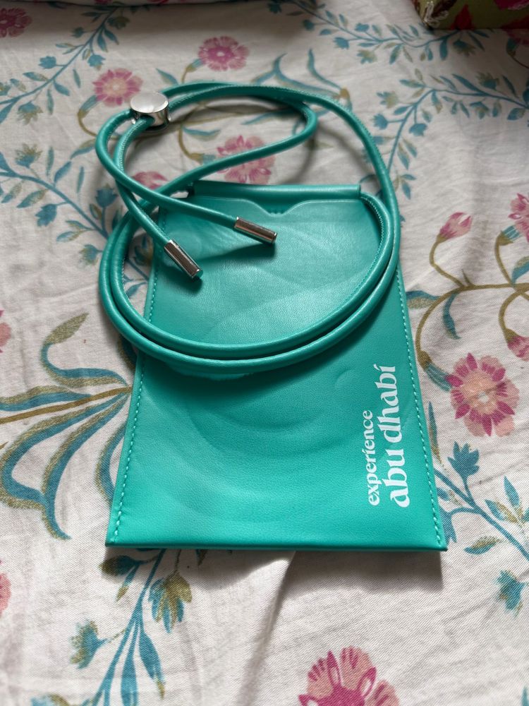 Turquoise Abu Dhabi Phone Pouch