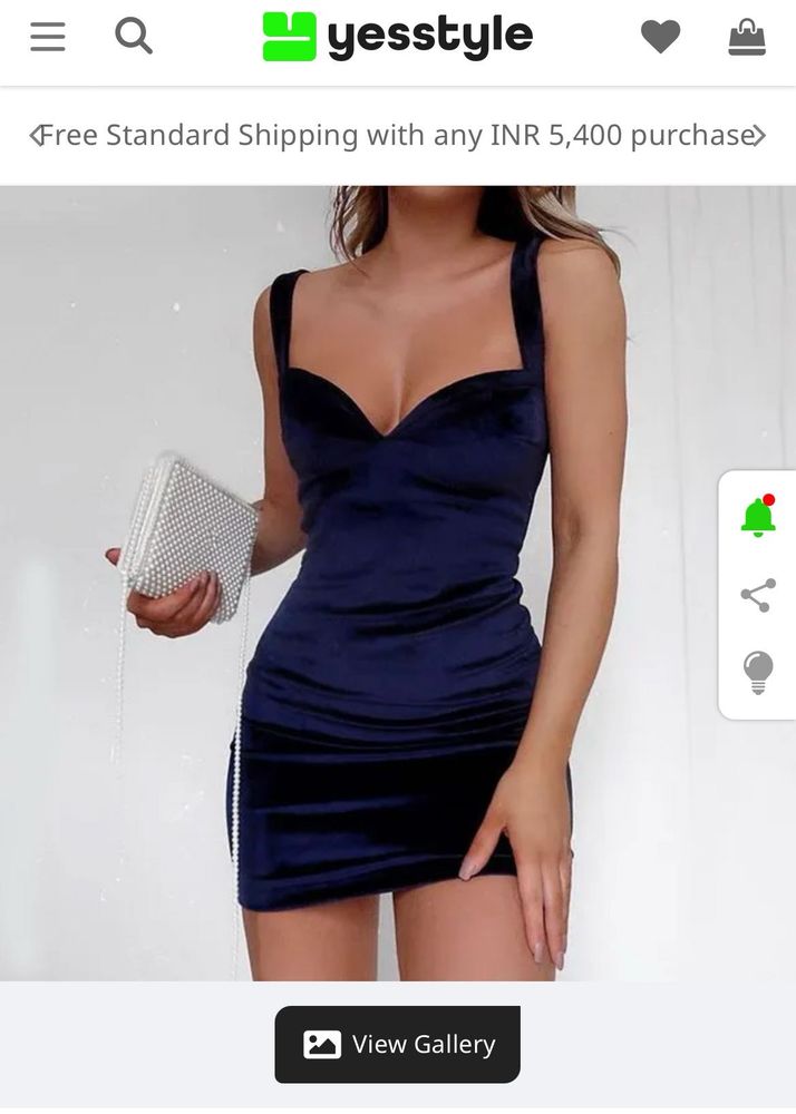 Velvet Bodycon Mini Dress