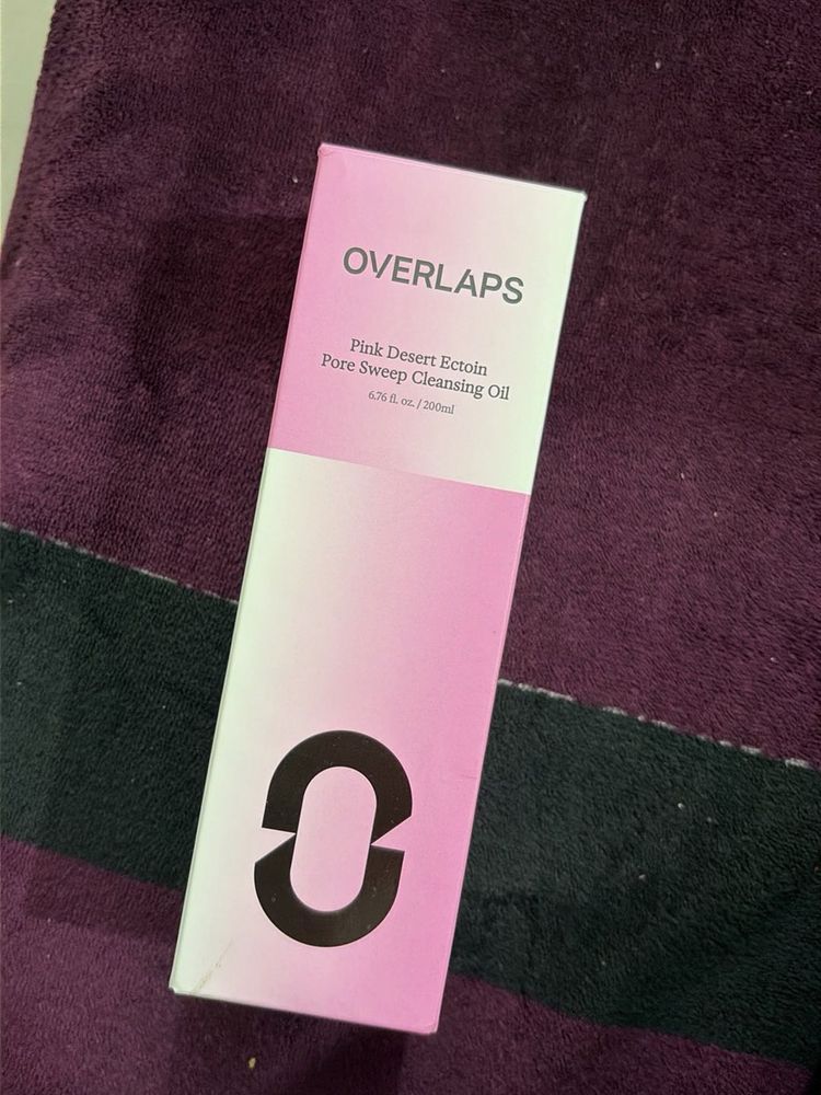 overlaps, pink desert, pore sweep, cleansing oil