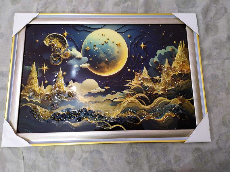 Enchanting Moonlit City Wall Art