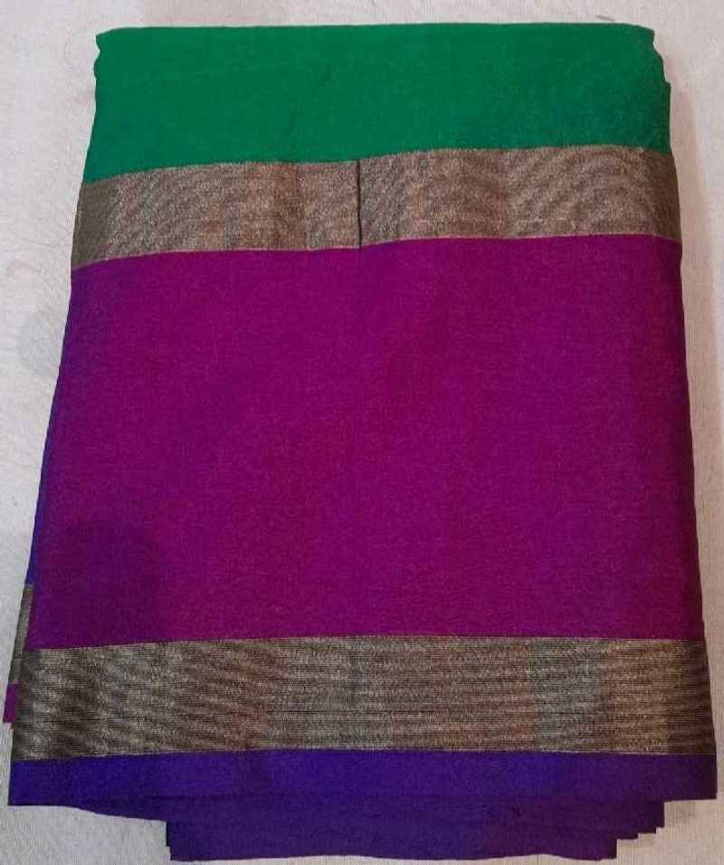 Vibrant  Green Saree