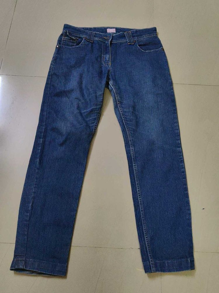 MAX Classic Blue Denim Jeans mid rise