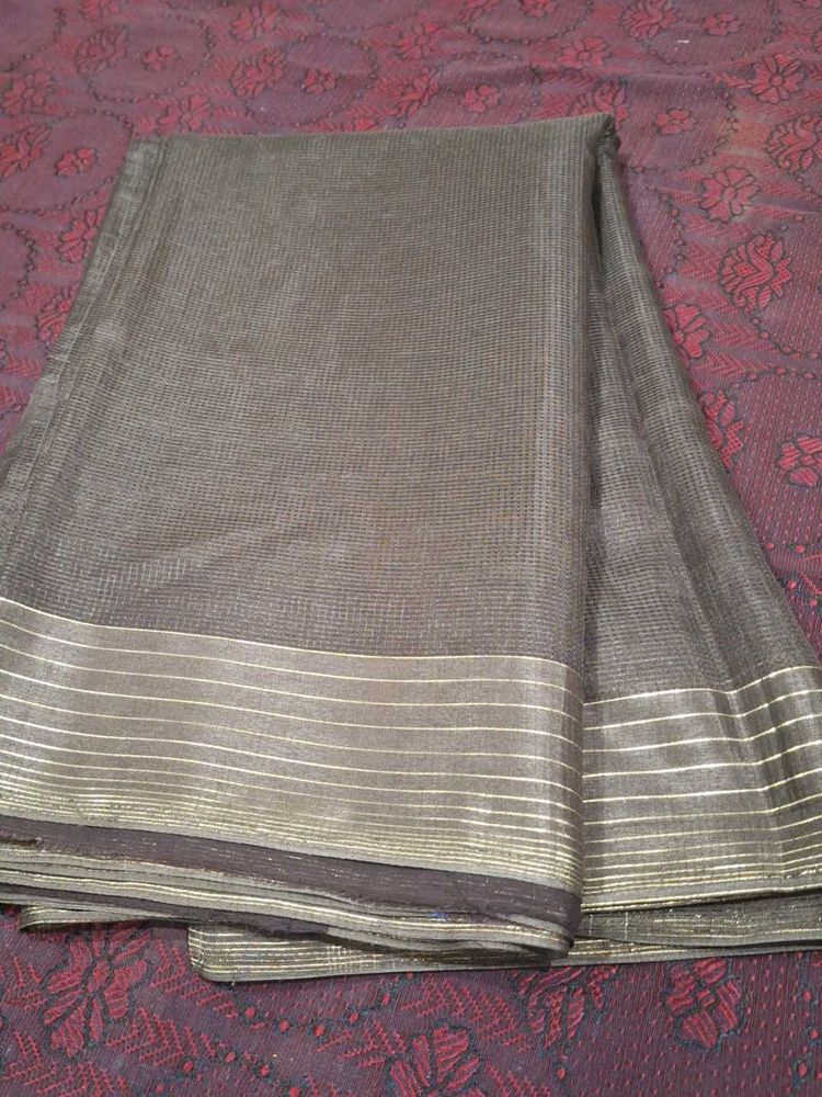 Elegant Saree with Gold jari Border