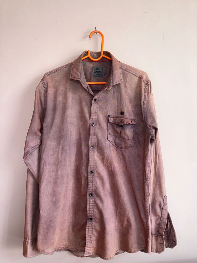 Men's Washed Look Casual Shirt