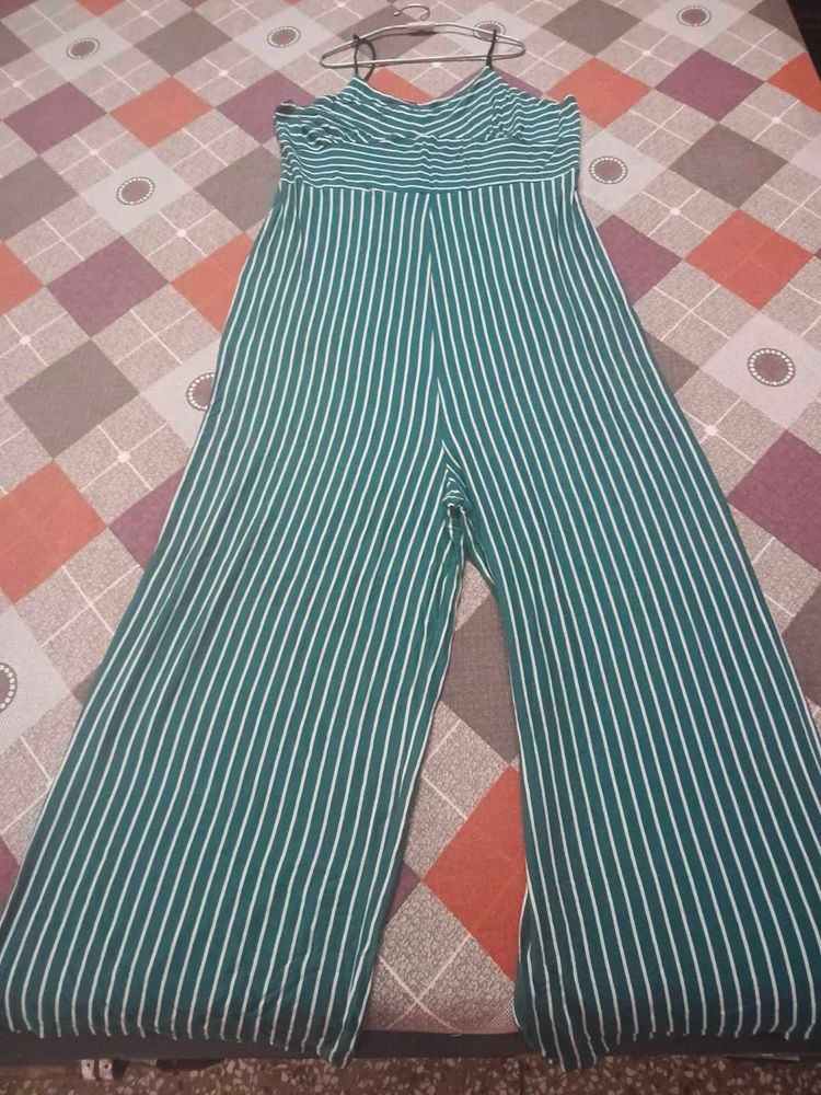 Striped Wide-Leg Jumpsuit