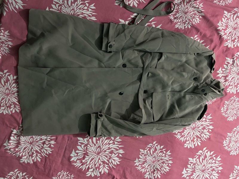Stylish Grey Trench Coat