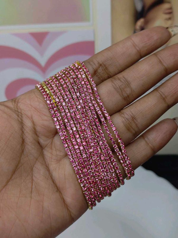 dark pink sparkling bracelet ✨