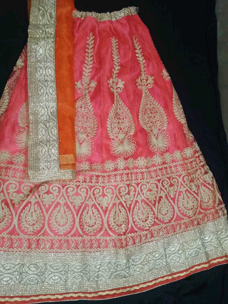 Beautiful Pink Embroidered Lehenga Choli
