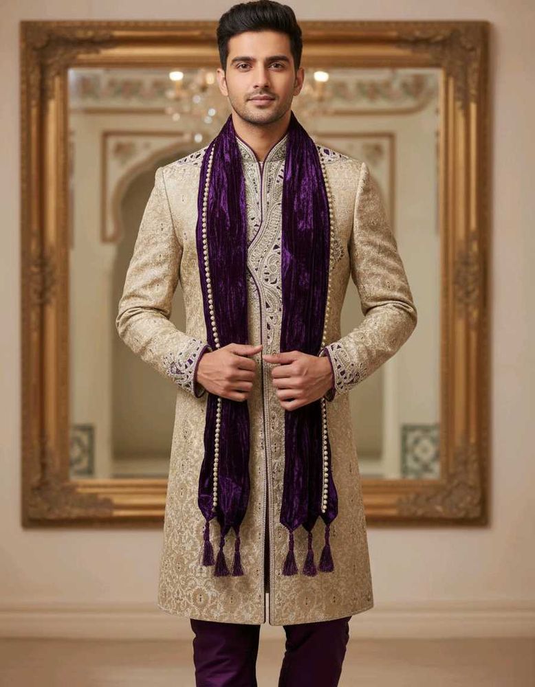 Price Drop Alert🎉😎👍Designer Heavy Sherwani Sui