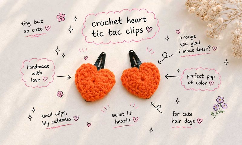 Handmade Crochet Hair clip