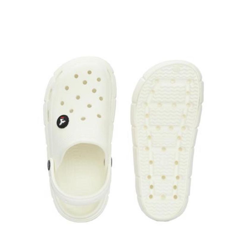 FILA White Clogs