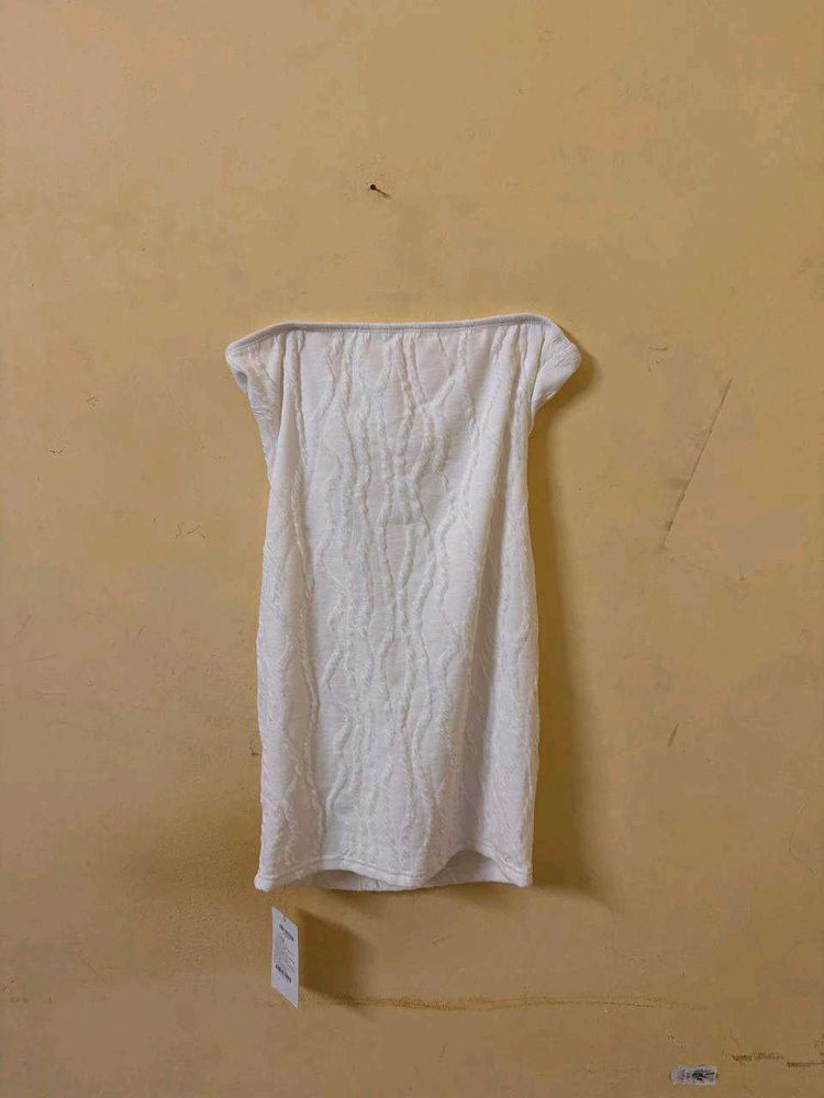 savana white tube dress