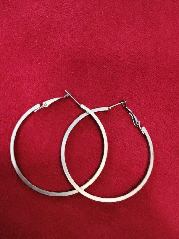 Silver Hoop Earrings