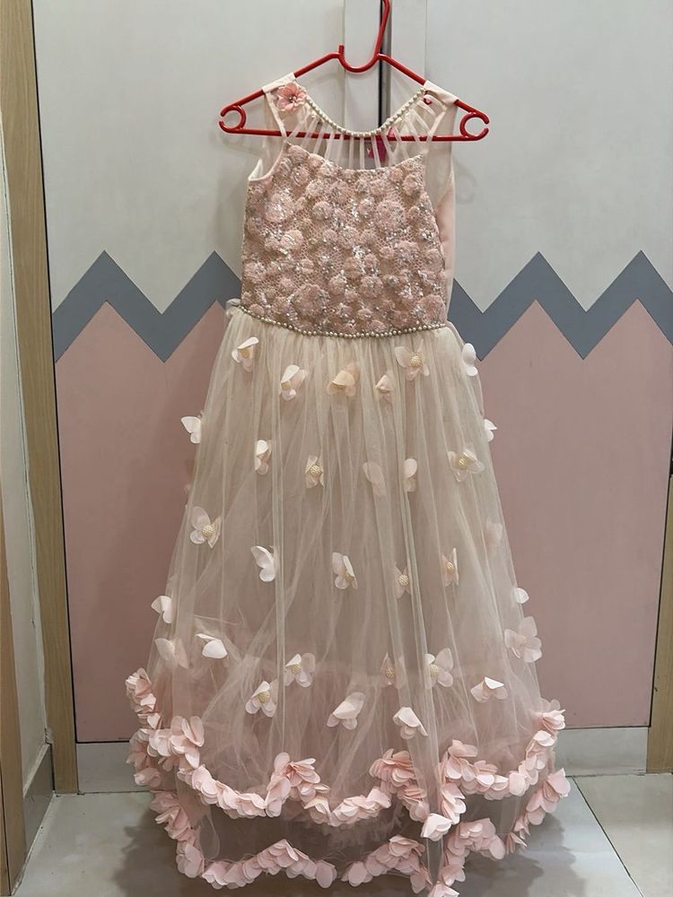 Beautiful Pink Embellished Gown