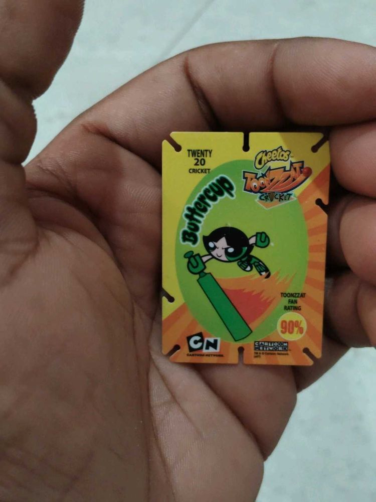 Cartoon Network Buttercup Cricket Card