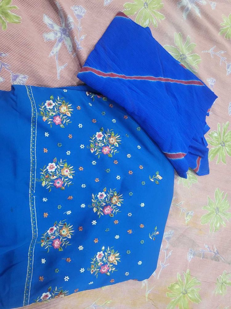 Embroidered Kurta Set with Dupatta