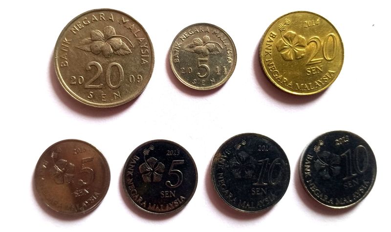 7 Combo - Dfrnt Malaysia Rare Old Coins