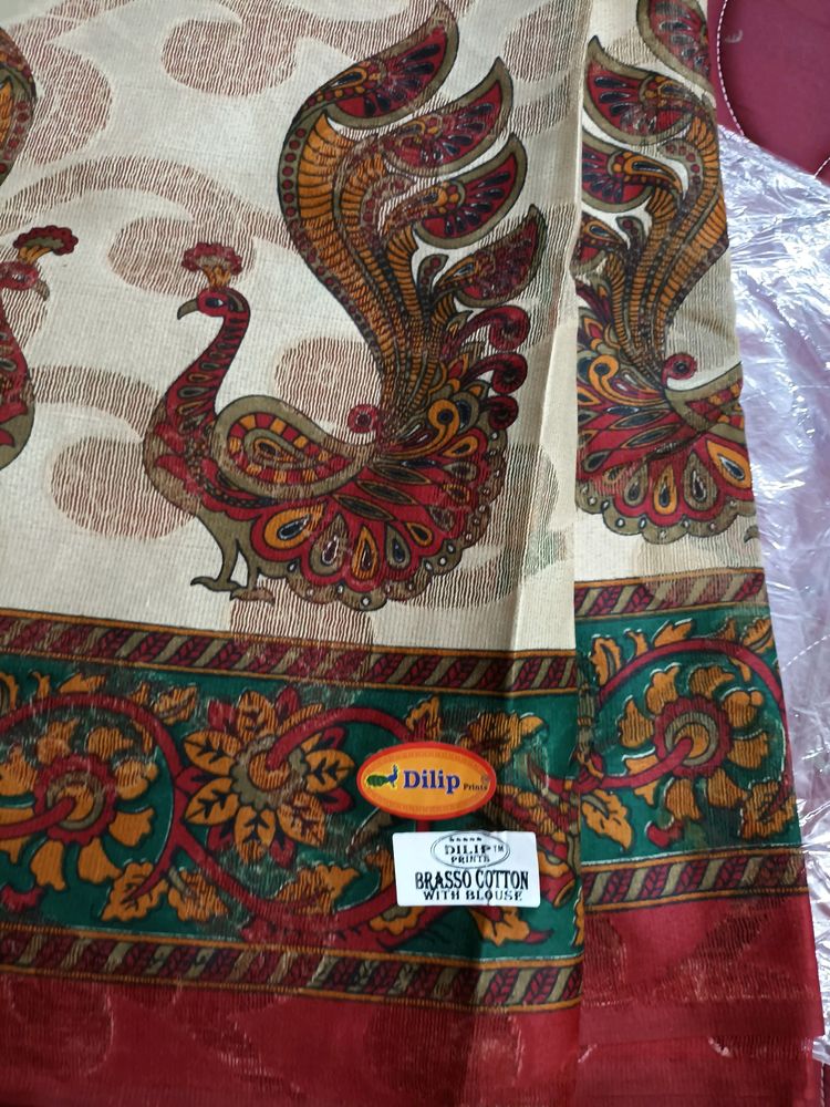 Brasso cotton  saree