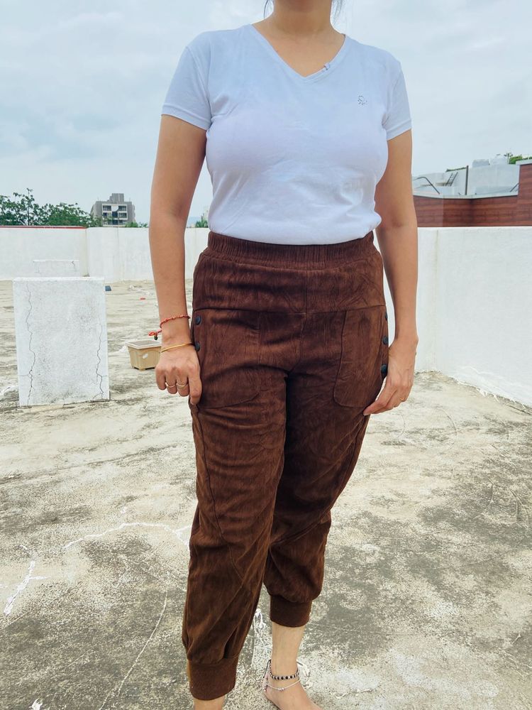 Brown Track Pant