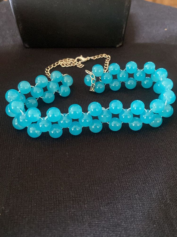 Blue Choker Necklace
