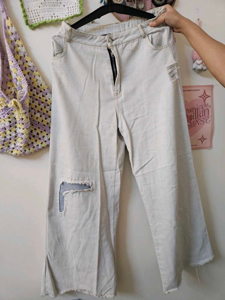 Classic Light Wash Denim Jeans
