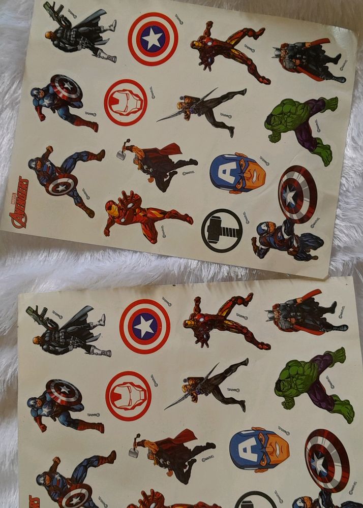 Avengers Tattoo Sheets