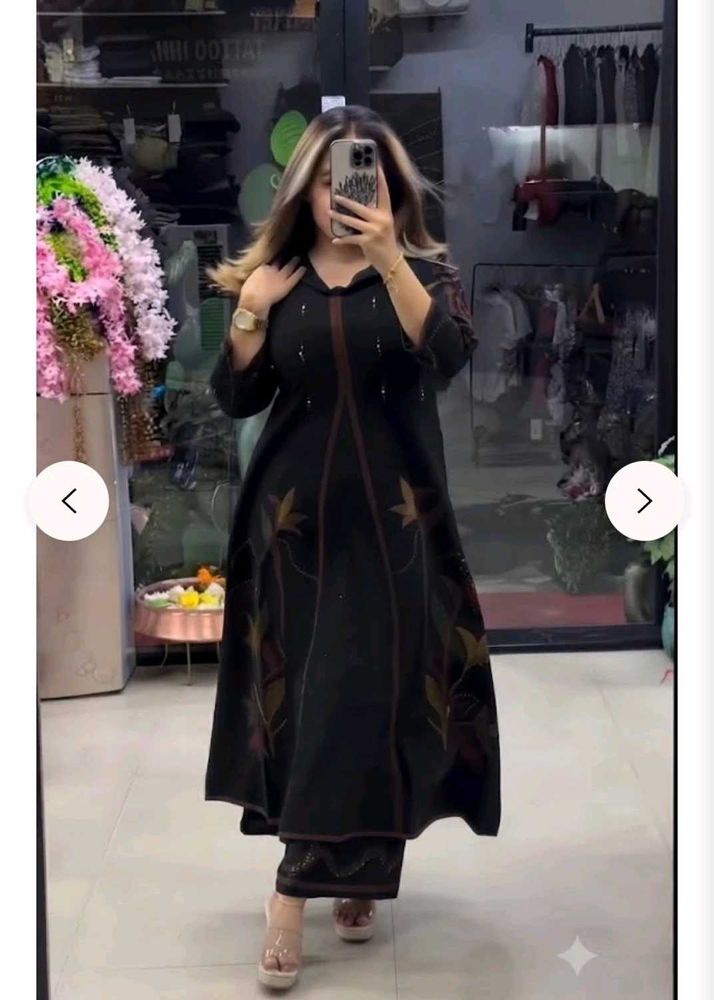 Elegant Black Kurta Set