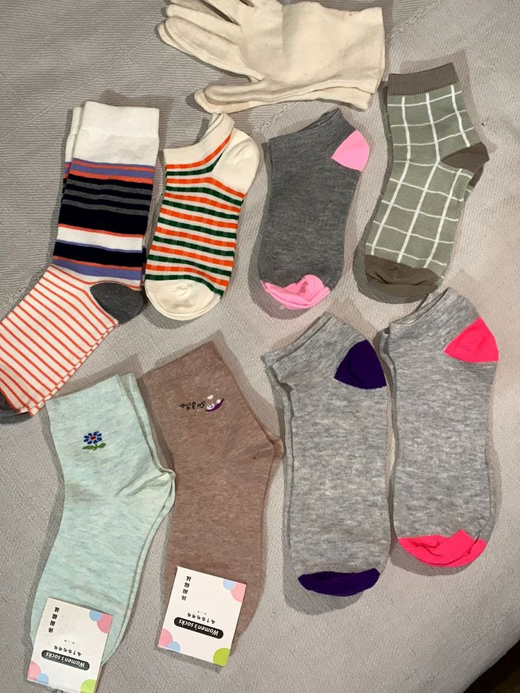 🇺🇸 8 Pairs Brand New Socks
