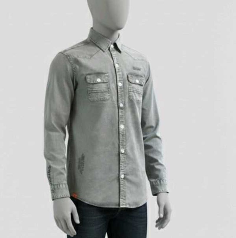 Vintage Wash Denim Shirt