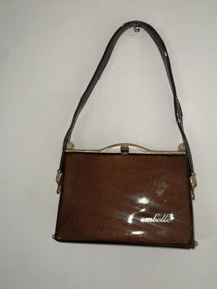 Embelle Brown Handbag