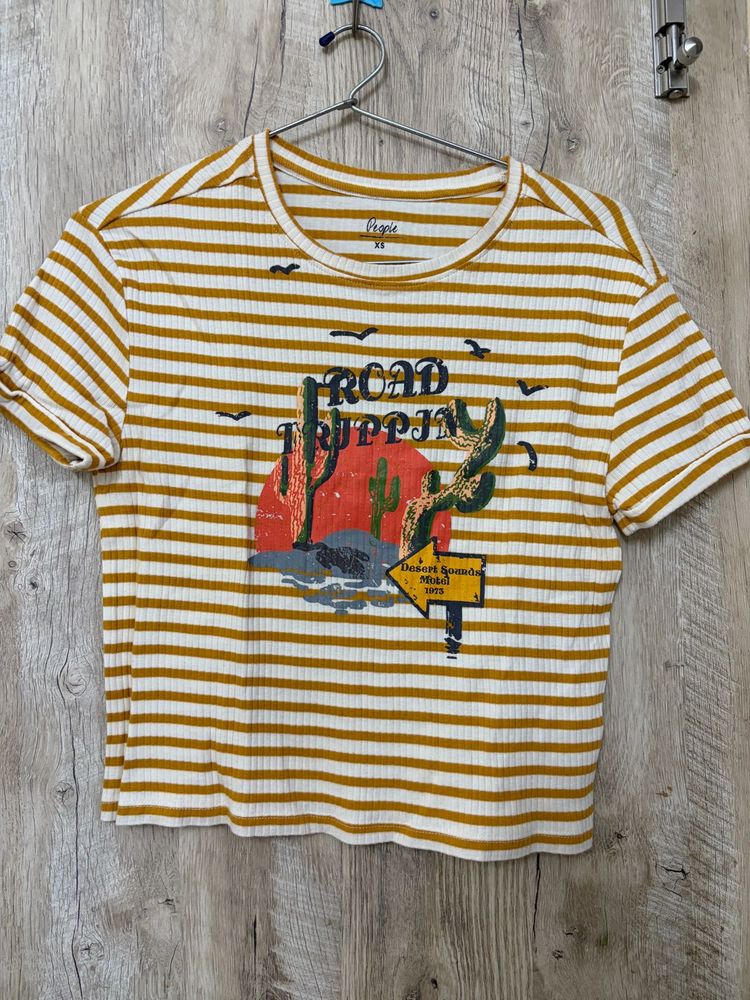 Striped Road Trippin' Graphic Tee