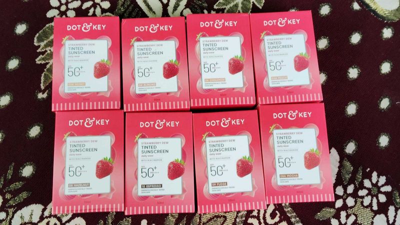 I have 8 pcs of dot and key tinted sunscreens