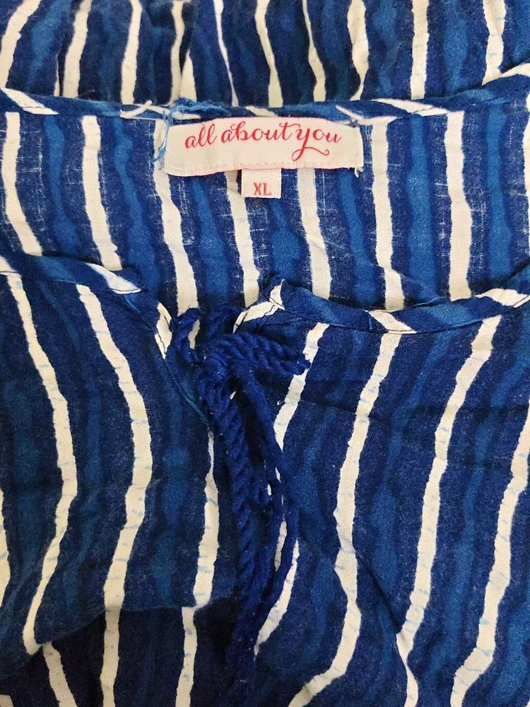Blue Striped kurta