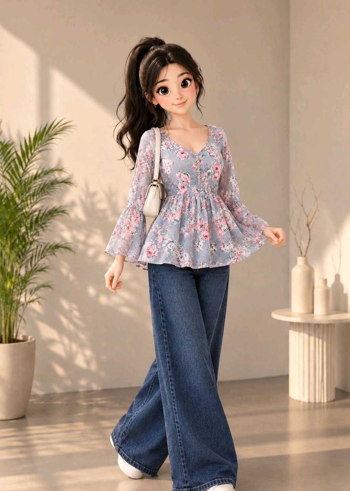 Floral Print Top