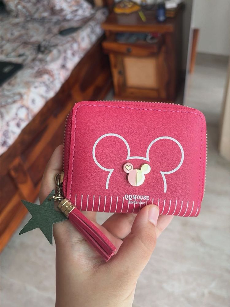 Cute Pink Mickey Mouse Wallet