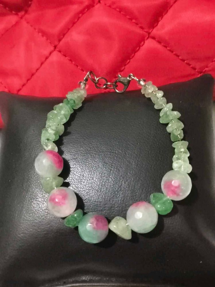 Unique jade and Gem stone Bracelet