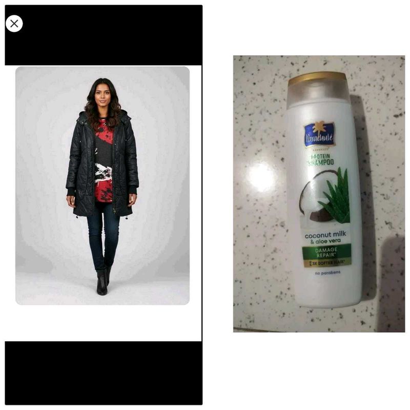 leatherJacket, dress and new shampoo free