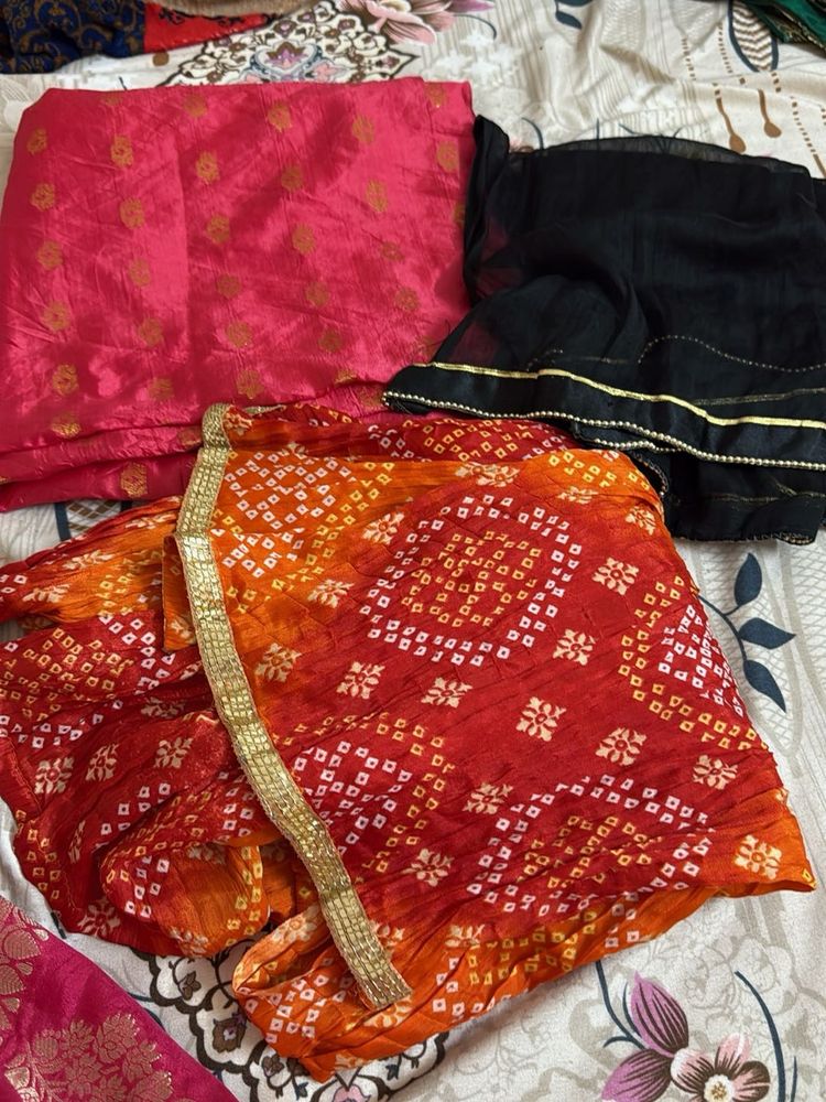 Vibrant Dupattas set of 3