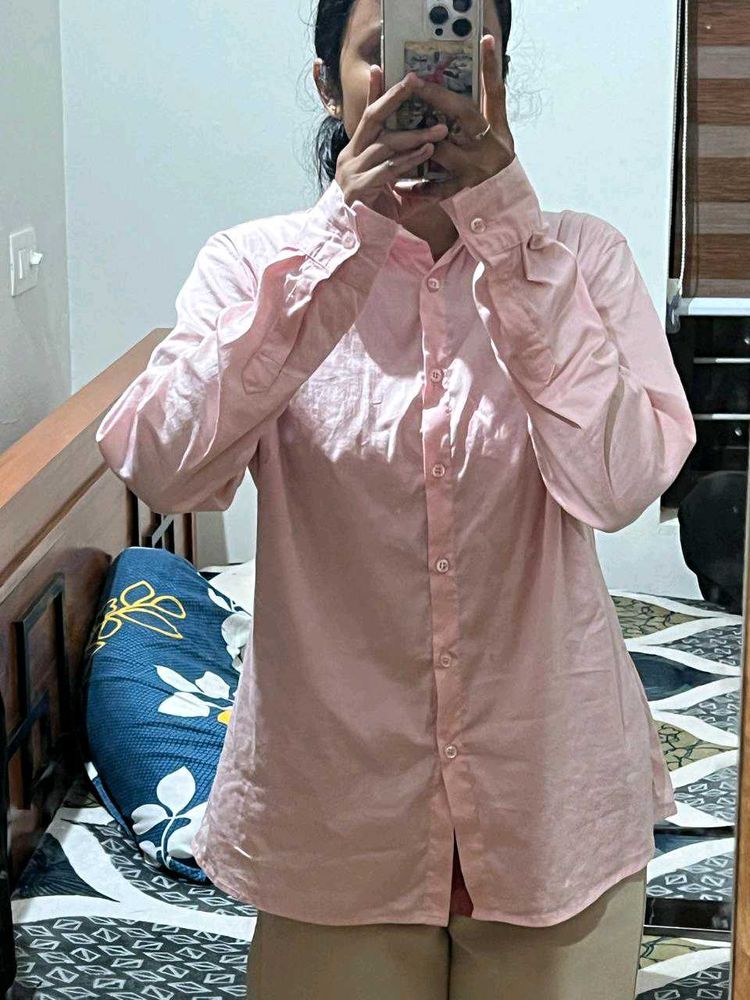 Pink Button-Down Shirt